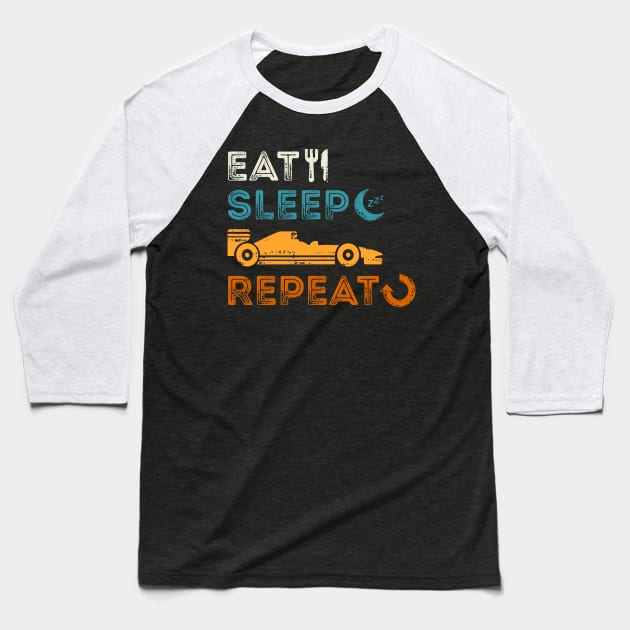 Eat Sleep Formula Repeat Baseball T-Shirt by marieltoigo